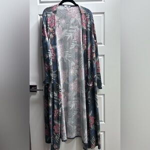 Floral Long Cardigan